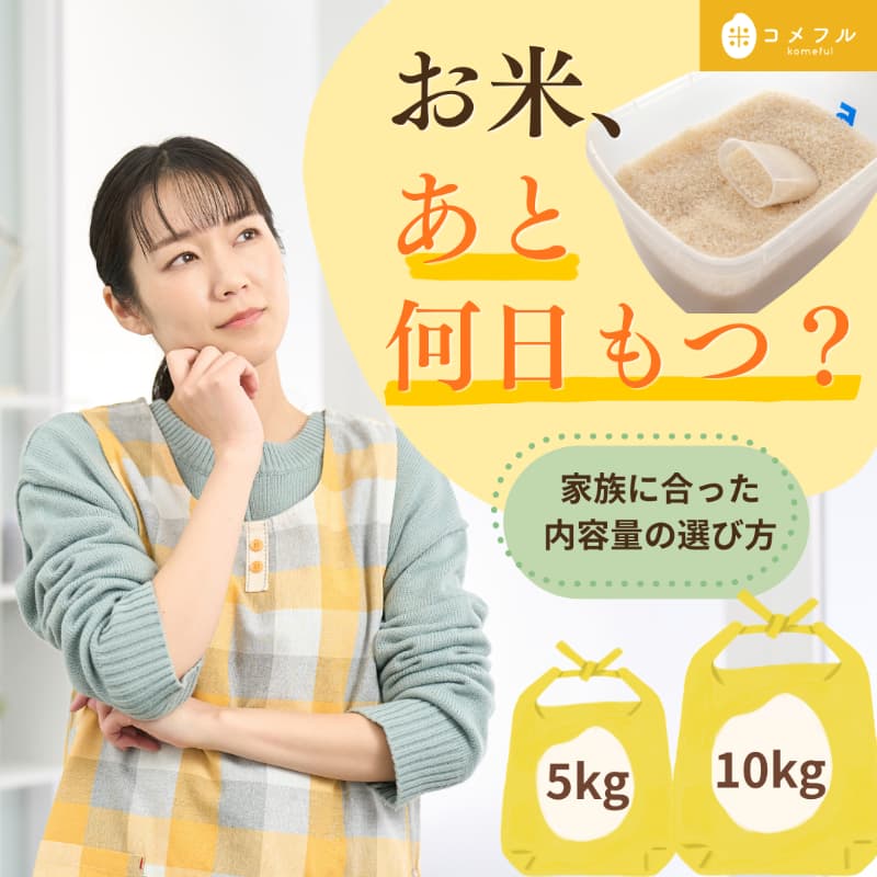 家族に合うお米の買い方|人数や食生活に合わせた5kg・10kgの選び方